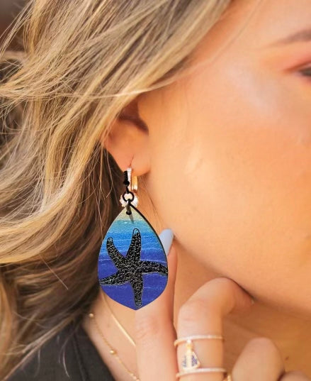 Beach Inspired Starfish Earrings