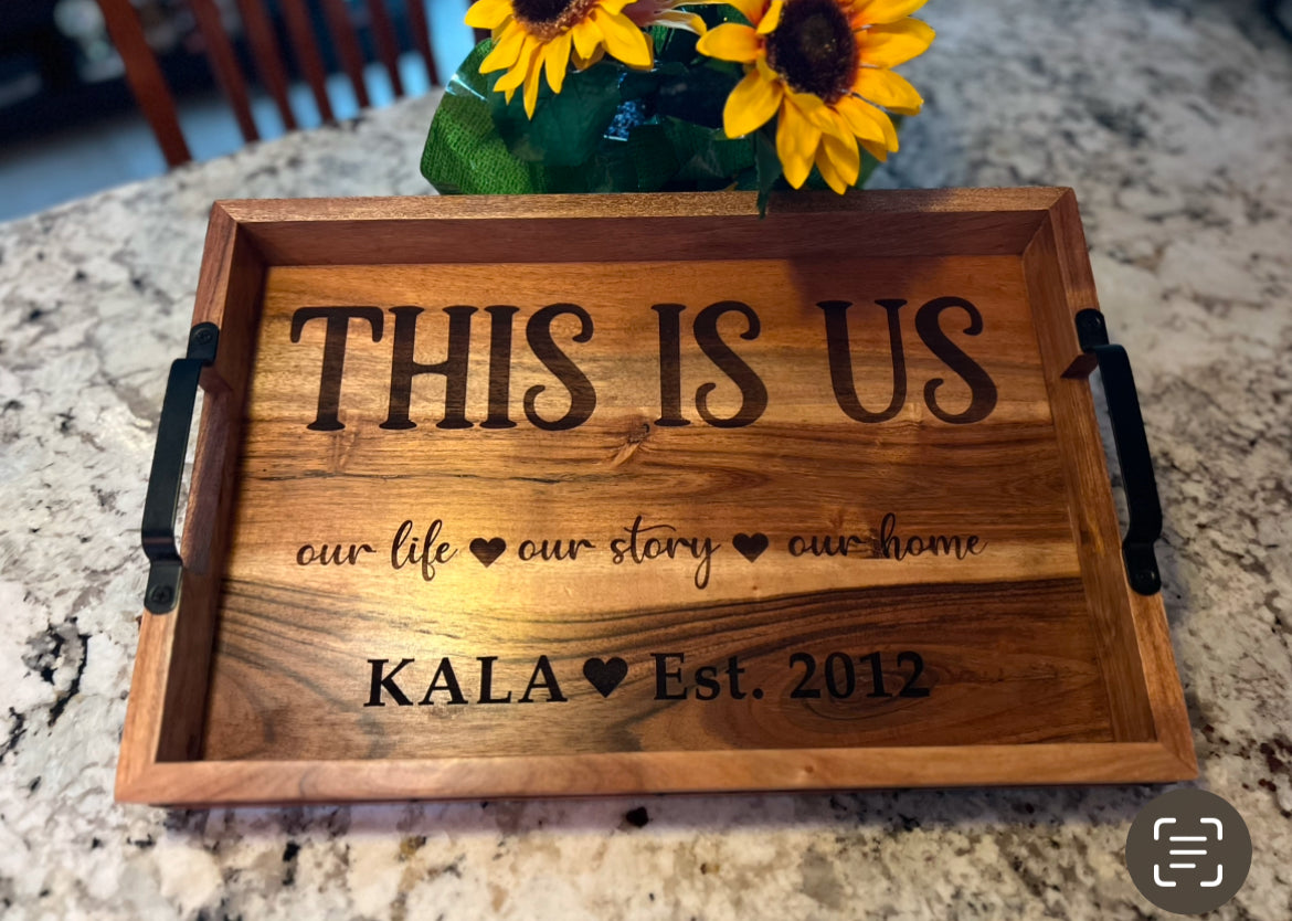 Personalized Serving Tray