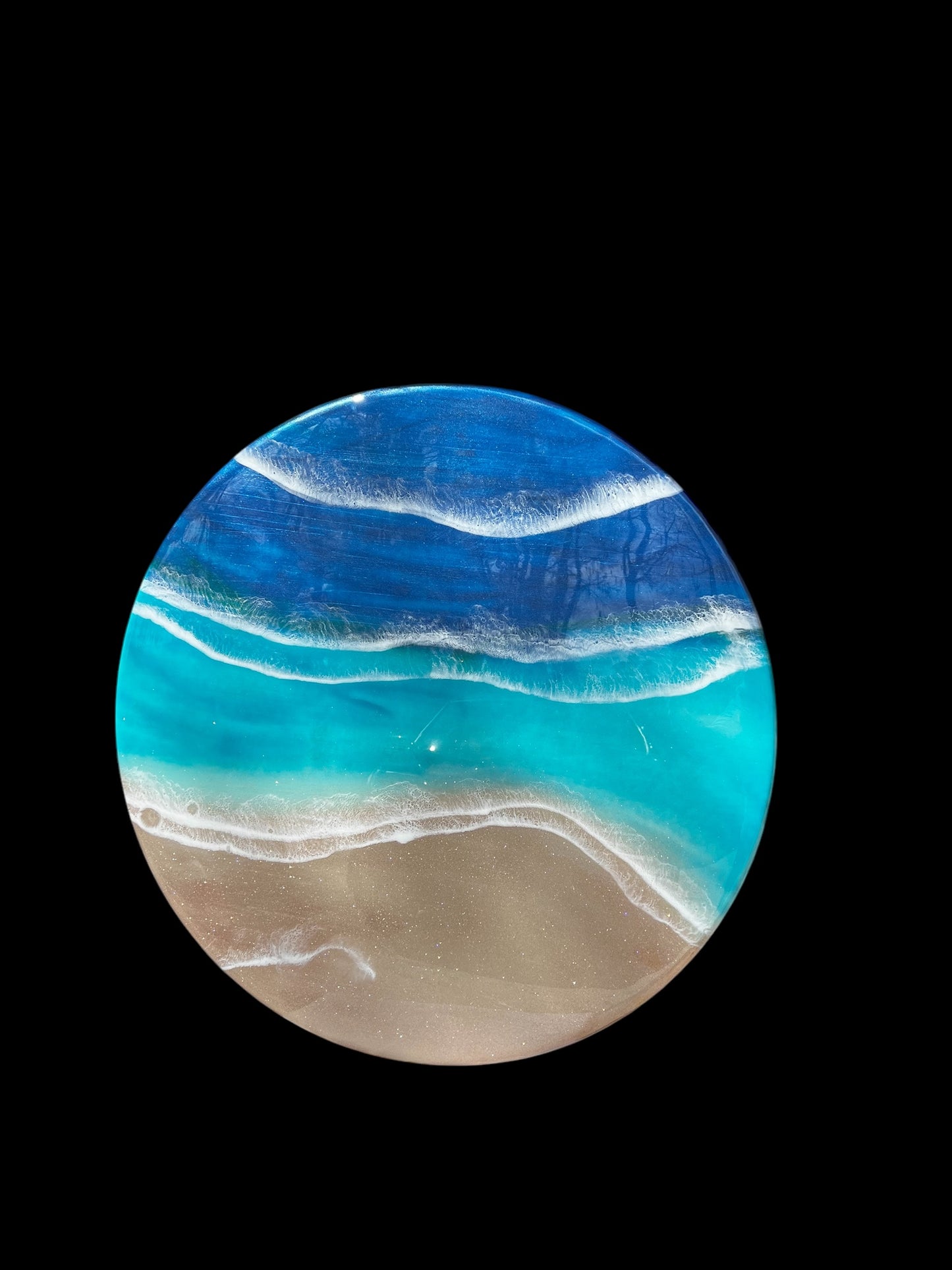Round Ocean Themed Lazy Susan