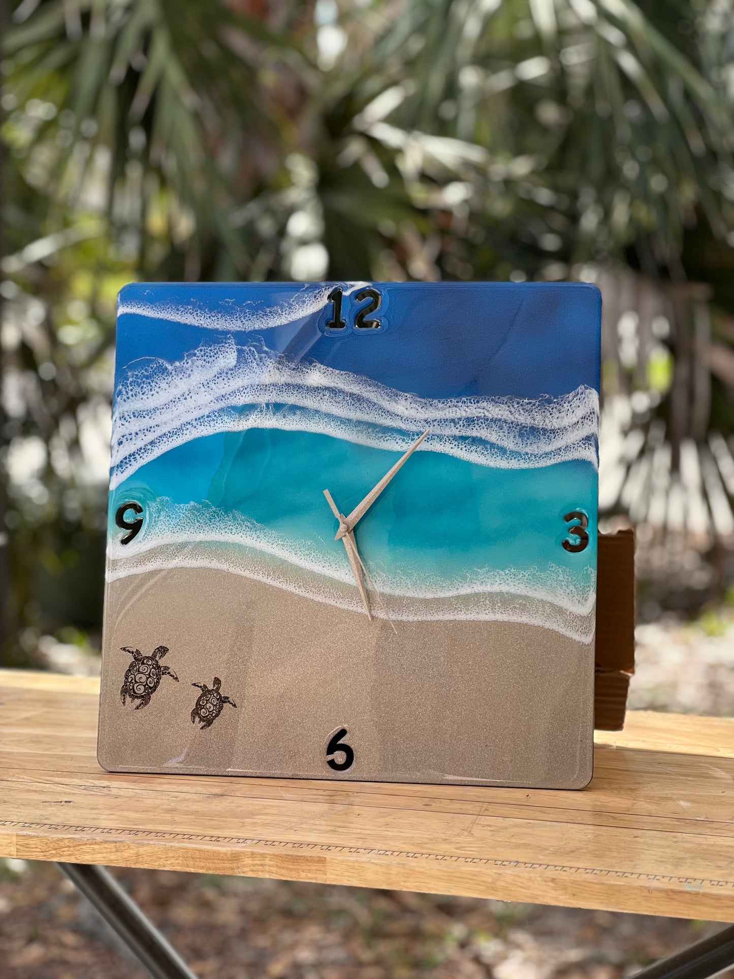 Clock Ocean Themed