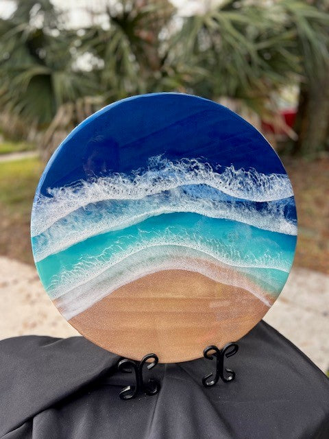 Large 18' Ocean Theme Lazy Susan
