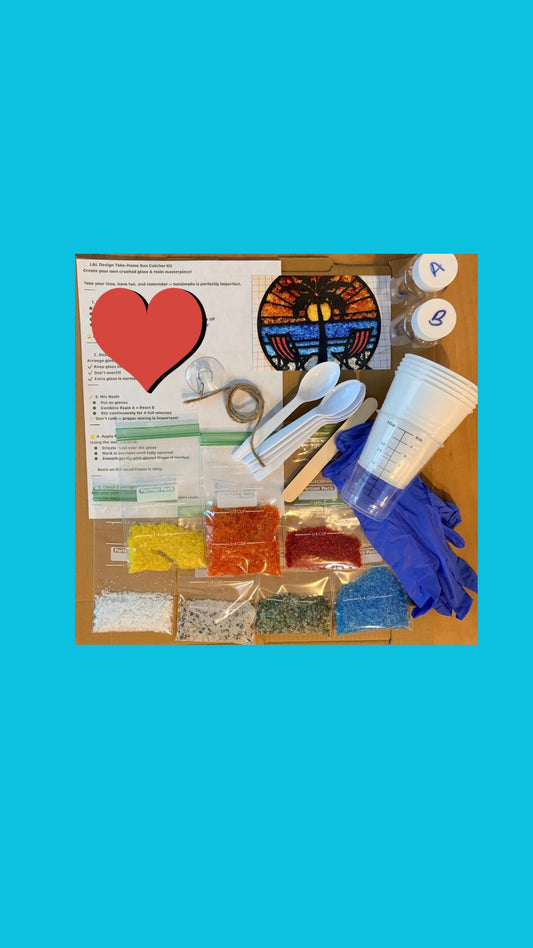 DIY Crushed Glass Suncatchers TAKE HOME KITS