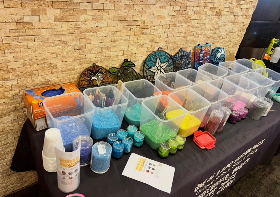 Curated Crushed Glass SUNCATCHER Workshop - Brownwood - SEPTEMBER 18 12:00-3pm